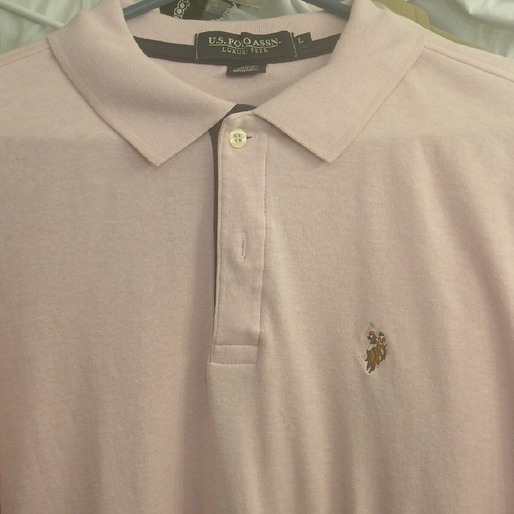 U.S. Polo Assn. Men's Light Pink Polo Shirt